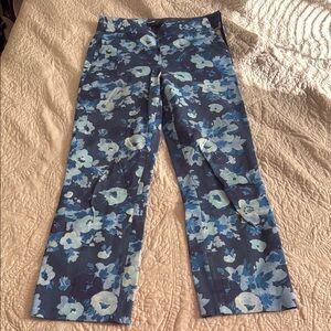 J. Crew Blue Floral Trousers